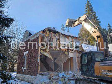 Деревня Таганьково, демонтаж деревянного коттеджа, 600м2